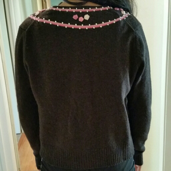 Paraphrase brand used wool brown cardigan sz PM - Picture 3 of 7